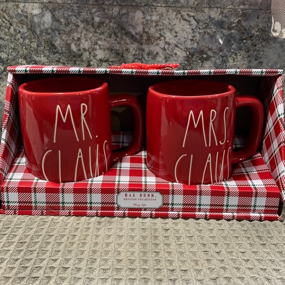 Rae Dunn Other - Rae Dunn MR. CLAUS MRS. CLAUS Mug Set